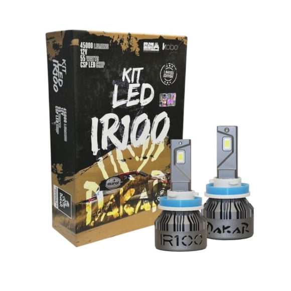 Kit Ampolletas LED IRX100 H11 Dakar 45.000 Lúmenes, 55W, Chip CSP