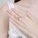 thumbnail image 5 of Anillos de Moissanita de Oro Blanco de 18K de 3-5 Quilates para Mujer Regalo Color D Claridad VVS1 Anillos de Diamante Rosa Anillo de Plata Esterlina 925 Joyería Anillos de Boda de Moissanita con, 5 of 9