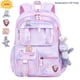 thumbnail image 1 of Waterproof Rainbow Schoolbag Student Girls Children's Princess Refrigerator Door Backpack Spine Protector Shoulder Bags Cute, 1 of 3