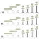 thumbnail image 3 of Kit surtido de tuercas y tornillos Mr. Pen de acero inoxidable, 408 piezas, 3 of 7
