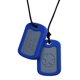 thumbnail image 1 of Collar Sensorial Masticable Munchables Placas Militares Azul Marino, 1 of 5