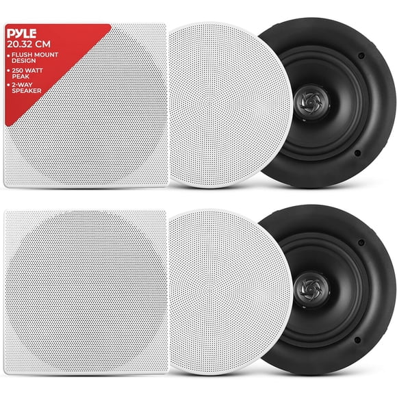 Parlantes Pyle 8" 2 vías 250W techo/pared PDIC86