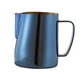 thumbnail image 3 of cafetera de acero inoxidable espuma leche jarra jarra latte 600ml azul oscuro, 3 of 5