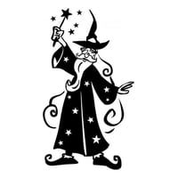 Rienda Libre Graphics - Decomural Merlin Wizard Halloween Ws-17749