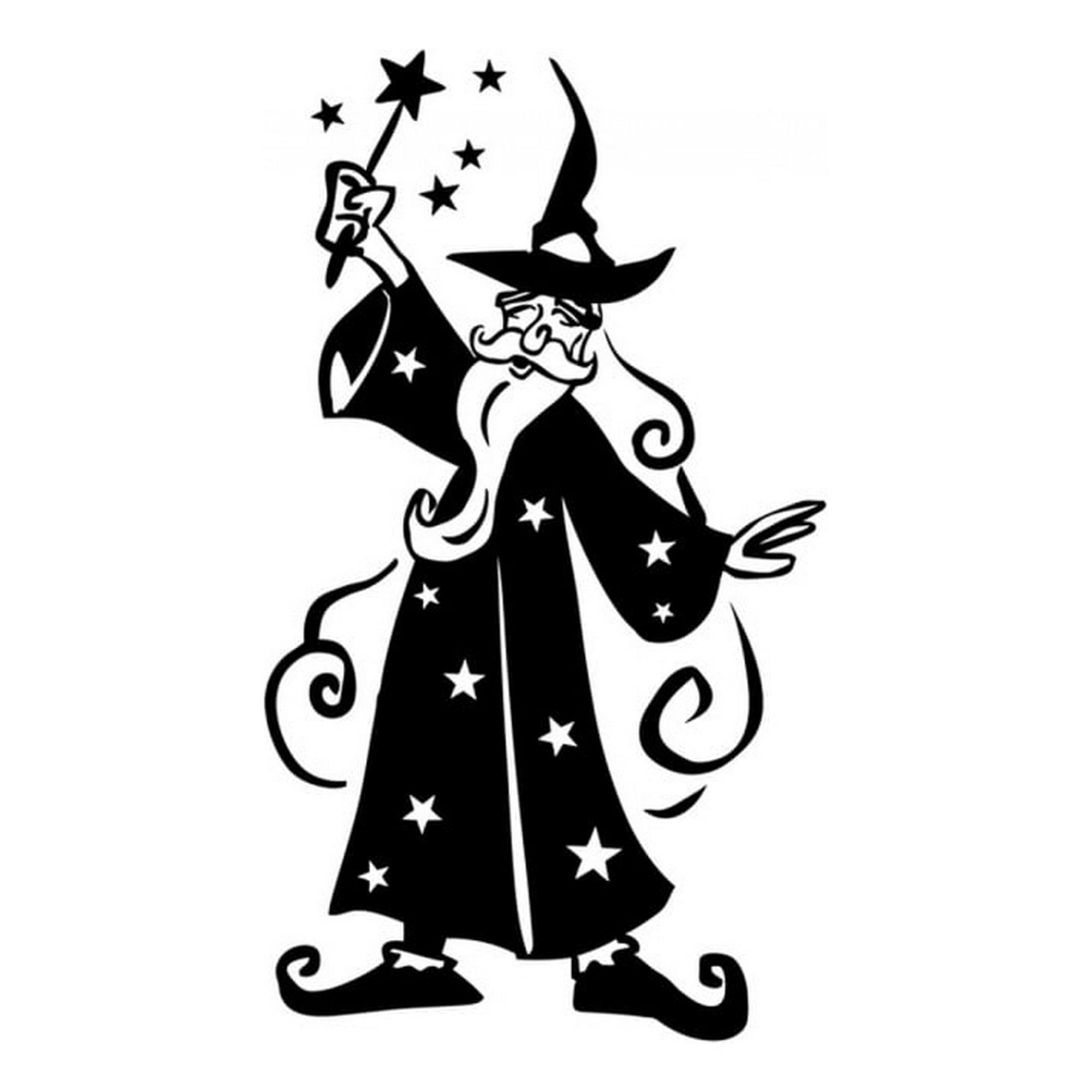 Rienda Libre Graphics - Decomural Merlin Wizard Halloween Ws-17749