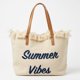 thumbnail image 1 of Bolso Mujer Hombro Bag Tote Lona Verano Playero Juvenil Mano, 1 of 3