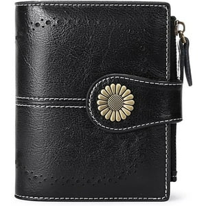 Veat00L - Cartera Para Mujer De, Con Bloqueo Rfid, Billetera Pequeño Con Cremallera, Monedero De Dama Minimalista, Tarjetero Moda De Gran Capacidad, Regalos Para Chicas Y Mujeres
