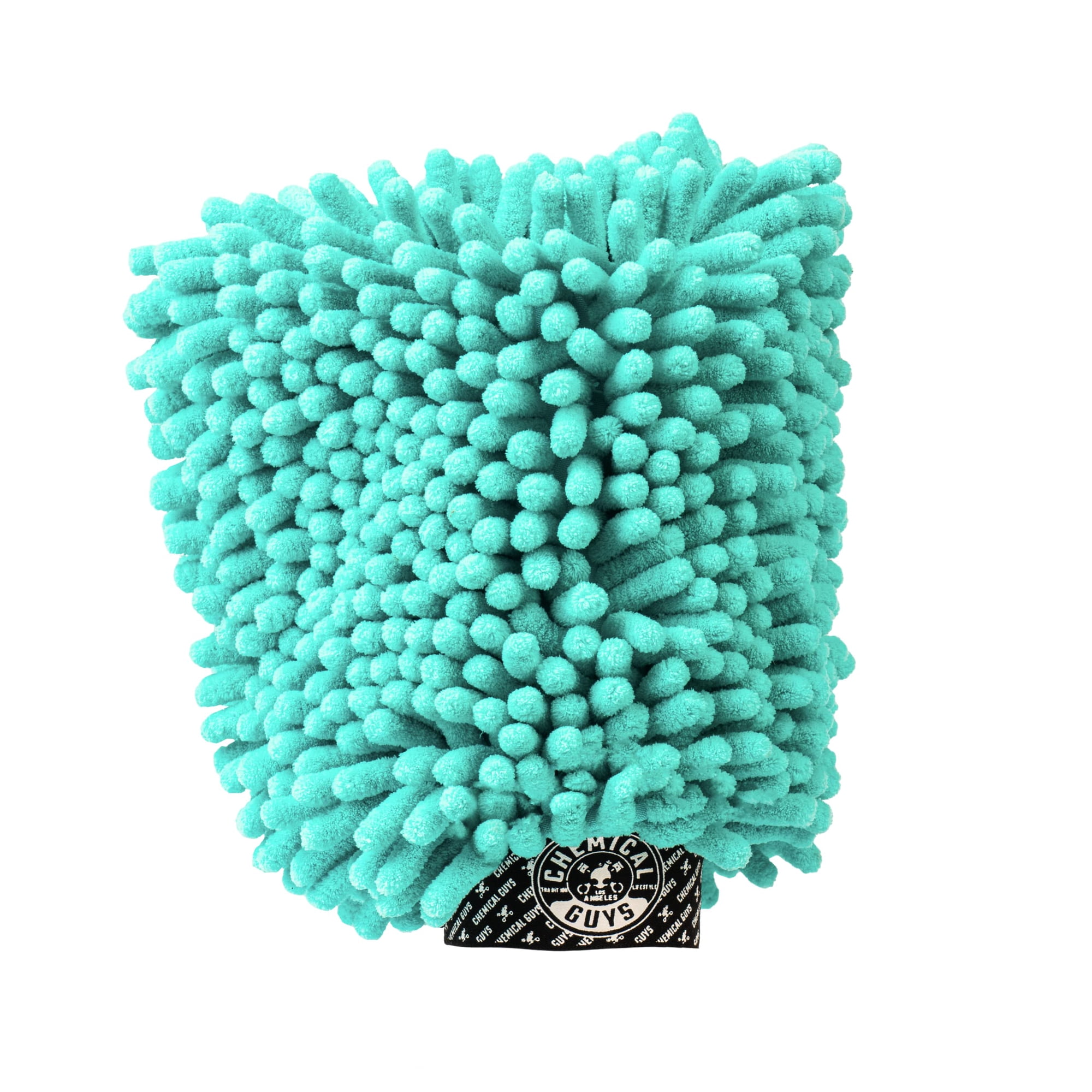 Manopla De Lavado Para Autos Chemical Guys Mic513 Big Noodle Chenille De Microfibra, Turquesa 28x30 Cm