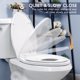 thumbnail image 4 of Asiento de inodoro WSSROGY alargado blanco con cierre lento, 4 of 7