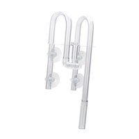 Magideal - Tubería De Para Acuario, Skimmer Acuático, Tubería De , Entrada Y Salida, Fácil Instalación, Elimina El Aceite, Accesorio, Entrada De Tuber 12Mm Claro