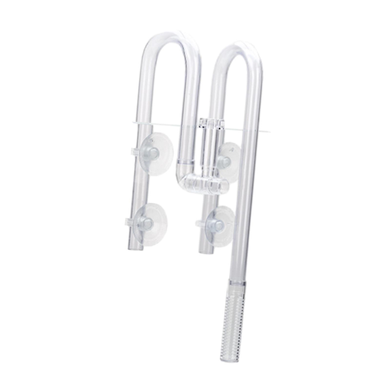 Magideal - Tubería De Para Acuario, Skimmer Acuático, Tubería De , Entrada Y Salida, Fácil Instalación, Elimina El Aceite, Accesorio, Entrada De Tuber 12Mm Claro