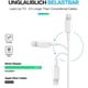 thumbnail image 4 of Cable USB-C a Lightning RCTech, paquete de 3 unidades, 1,8 m, para iPhone, color blanco, 4 of 7