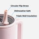 thumbnail image 3 of Botella de agua HydroJug Kids con aislamiento de 600 ml con pajita y asa, 3 of 6
