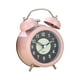thumbnail image 1 of Reloj Despertador Analógico Diseño Retro Reloj Pequeño Silencioso Para Oficina Mesita De Noche Interior Rosa, 1 of 3