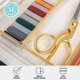 thumbnail image 3 of Organizador de Escritorio Martha Stewart 3 × 30 × 5 cm Pack de 6 Transparente/Dorado, 3 of 9