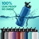 thumbnail image 4 of Botella de agua personalizada con popote y tapa, 18 oz - verde azulado | Botella deportiva de acero inoxidable personalizada con nombre y texto - doble pared, aislación al vacío - asa giratoria, 4 of 6