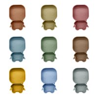 Genérico - Set 2 Platos Diseño Superhombre Silicona Antideslizante Lau