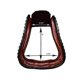 thumbnail image 3 of Estribos Tahoe Tack Adultos 13 cm de Cuero con Bandera Americana, 3 of 7