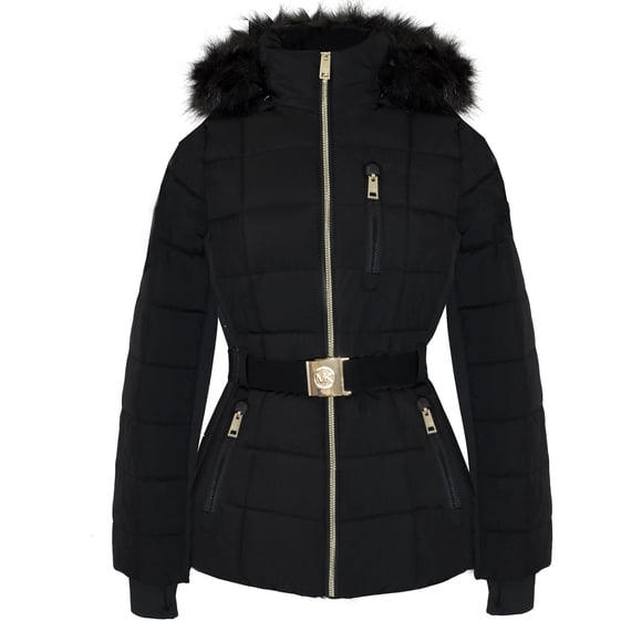 Abrigo Michael Michael Kors Activo Stretch Scuba Negro L Mujer