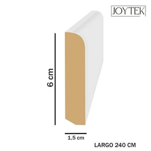 Guardapolvos Mdf Joytek White/Blanco 240 Cm