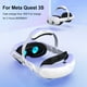 thumbnail image 2 of Compatible con Meta Quest 3S VR Head Strap - 8000mAh Extended Playtime Battery, Comfort Headband Replacement ajustable para VR Gaming Accesorios-Blanco, 2 of 6