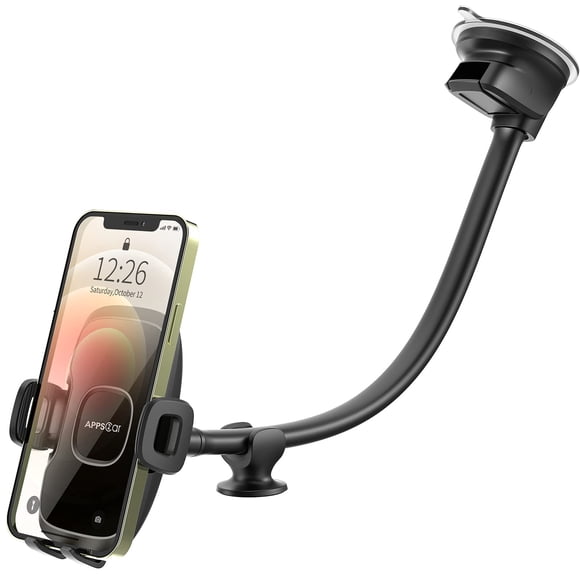 Soporte para teléfono móvil Apps2Car Gooseneck, 33 cm, para iPhone Samsung