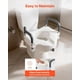 thumbnail image 3 of Asiento de inodoro elevado VEVOR, capacidad de carga de 300 libras con brazos de 13 cm, 3 of 8