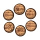 thumbnail image 5 of Juego De 6 Posavasos De Madera Para Bebidas, Para Mesa De Café, Estilo Rústico, Para Bar, 5 of 5