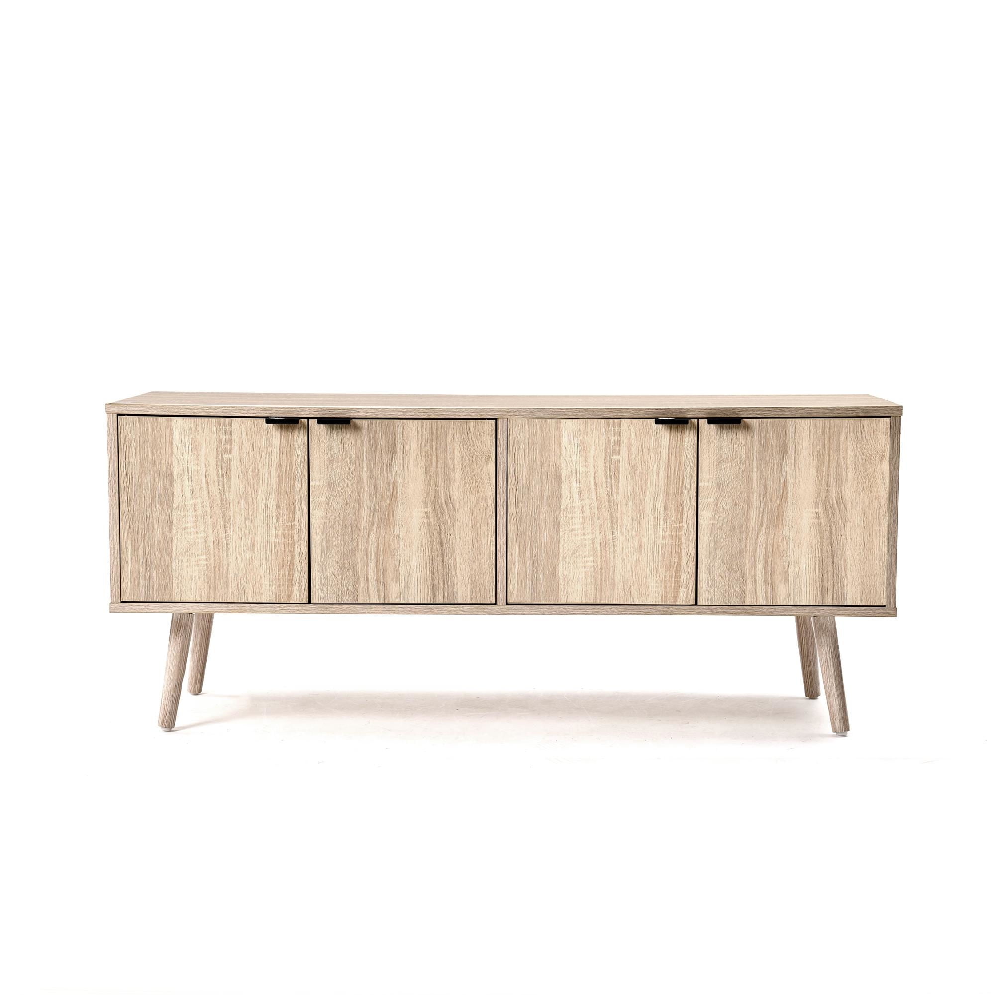 Mainstays - Rack Tv Base Madera Café Claro