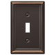 thumbnail image 1 of Placa de pared Amerelle 149TDB, 1 palanca, acero, bronce envejecido, 1 of 4