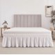 thumbnail image 3 of suxuMhao Falda de Cama Elástica Envolvente con Volantes Tamaño Twin, Blanca - Colchón de 39x75 Pulgadas Compatible con Caída de 15 Pulgadas, Falda de Ropa de Cama de 1 Pieza para Decoración de, 3 of 3