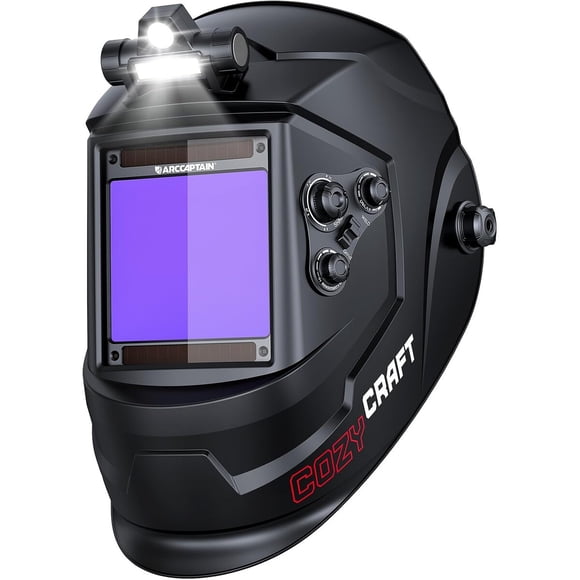 Careta Soldadora ARCCAPTAIN DPCozyCraftBK1 Autooscurecible LED