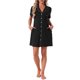 thumbnail image 1 of INSPIRE CHIC Camisones de Mujer con Botones, Camisa de Dormir de Manga Corta, Camisón Vestido de Pijama con Bolsillos L Negro, 1 of 6