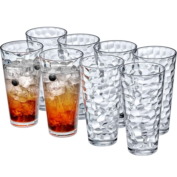 Vasos de plástico Amazing Abby Iceberg, 700 ml (juego de 8)