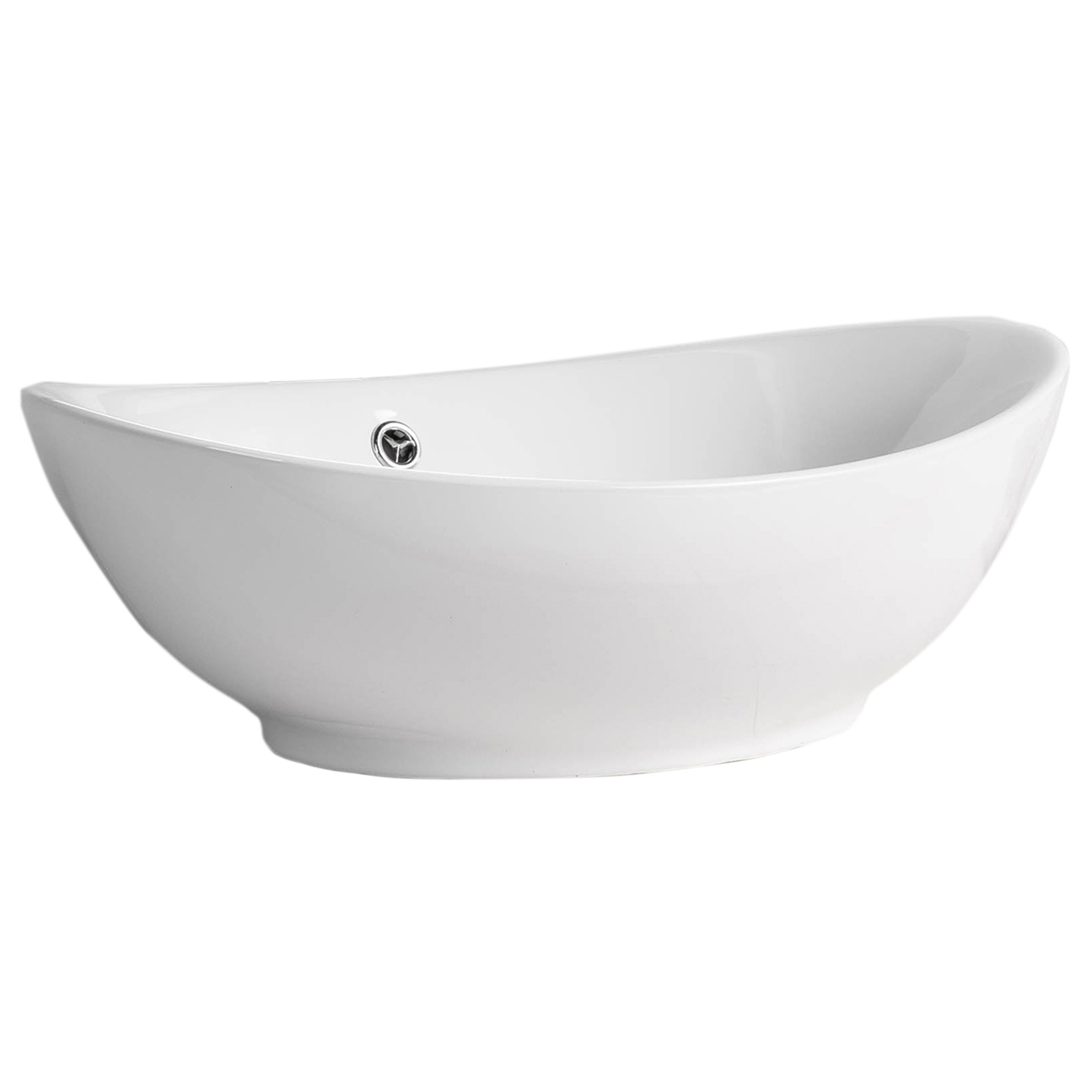 Domsa - Lavamanos Sobreponer Ovalado Blanco 59X38X19 Cm