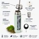thumbnail image 5 of TERMO MATE AUTOCEBANTE TAWO 3 EN 1 ACERO INOX 750ML H100007 VERDE CLARO, 5 of 8