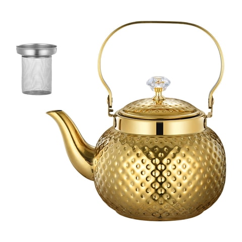 Magideal - Hervidor De Agua Para Gas De Inducción, Tetera De , Tetera Portátil Universal Para Estufa, Tetera De Acero Inoxidable Para Regalo, Picnic 1.2L