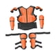 thumbnail image 4 of Traje de de cuerpo completo para motocicleta para niños con almohadilla de protección para hombros, brazos, codos y rodillas Naranja, 4 of 5