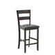 thumbnail image 2 of Juego de 4 taburetes de bar COSTWAY, altura de mostrador de 64 cm con asiento acolchado, 2 of 3