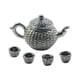 thumbnail image 3 of Juego De Teteras Para Casa De Muñecas Accesorios De Cocina De Metal 1:12 Hada Para Vino Plata, 3 of 5