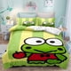 thumbnail image 1 of Bed- Duvet C-over A-nime -Cartoon Ker-oppi Kaw-aii Bedd-ing S-ets 3D Light-weig-ht 3 Pie-ce Comfort-er Sets, 1 of 5