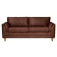 thumbnail image 3 of Sofa Milan 3C Con Resortes Pocket Cuero Kentucky Café Moro, 3 of 7