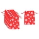 thumbnail image 4 of 6 Bolsas De Regalo Navideñas De Arpillera Con Cordón, 14 X 10 Cm, Lavables, Color Rojo, 4 of 5