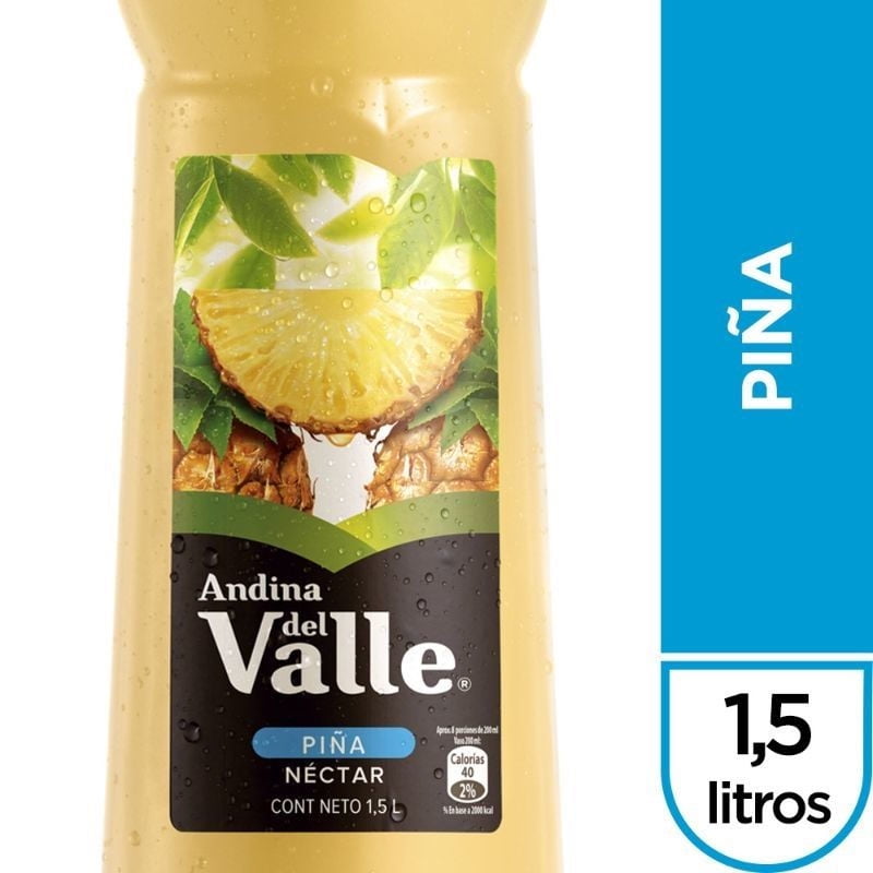 Néctar Piña Botella. 1.5 L Andina del Valle
