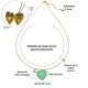 thumbnail image 2 of Relicario corazon MAMA turquesa chapado en oro 18k, 2 of 3