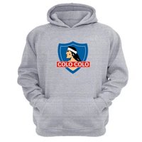 Genérico - Polerón Canguro Equipo Cc Gris Claro Talla Xs Unisex