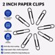 thumbnail image 4 of Clips de papel FUDAO FAMILY 5 cm negro - Pack de 200, 4 of 6