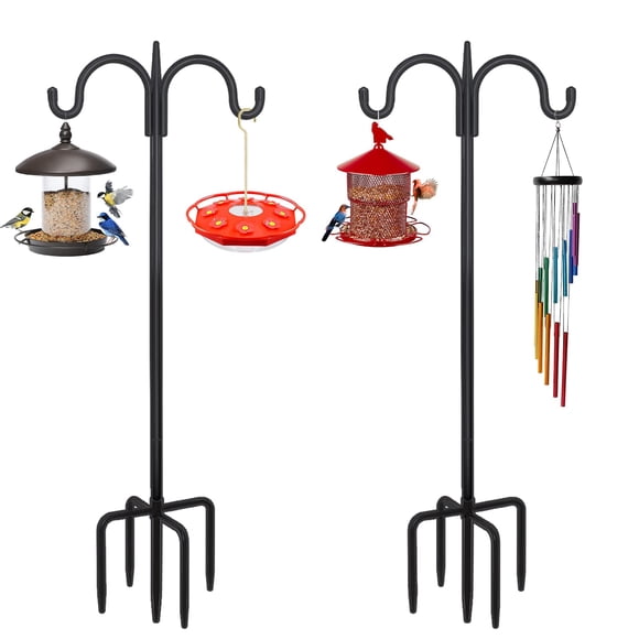 Gancho de pastor doble ajustable FEED GARDEN para exteriores