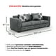 thumbnail image 3 of Sofá 4 Cuerpos XL Con Resorte Estructural Palazzo Envejecido Gris, 3 of 3