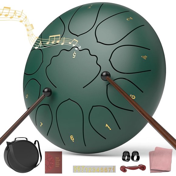Tambor de Lengüeta de Acero Innowarmer de 8 Pulgadas y 11 Notas para Jardín